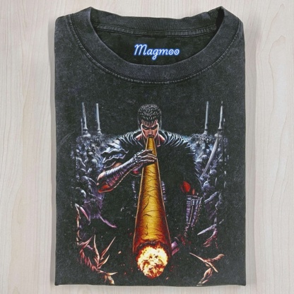 BLUNT WARRIOR- ELDEN'S SMOKING STYLE T-SHIRT-Magmoo