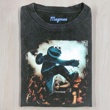 COOKIE MONSTER PARTY SMASH T-SHIRT-Magmoo