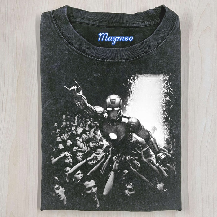 IRON MAN- CROWD-SURFING HERO T-SHIRT-Magmoo