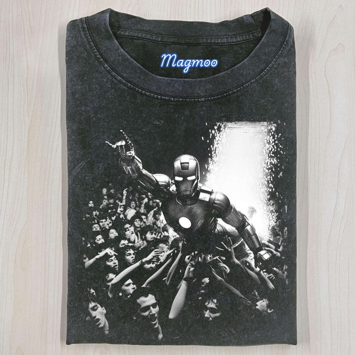 IRON MAN- CROWD-SURFING HERO T-SHIRT-Magmoo