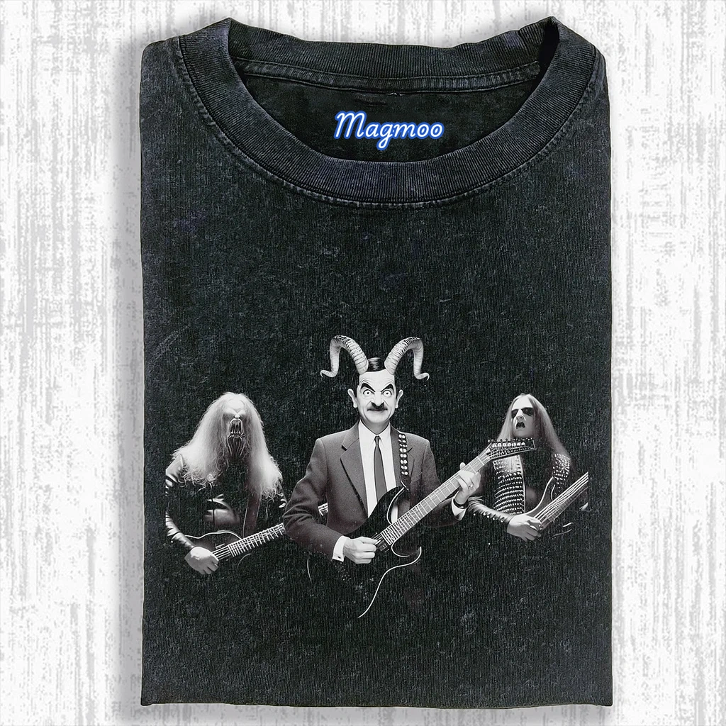 THE BEAN BLACK METAL WASHED T-SHIRT