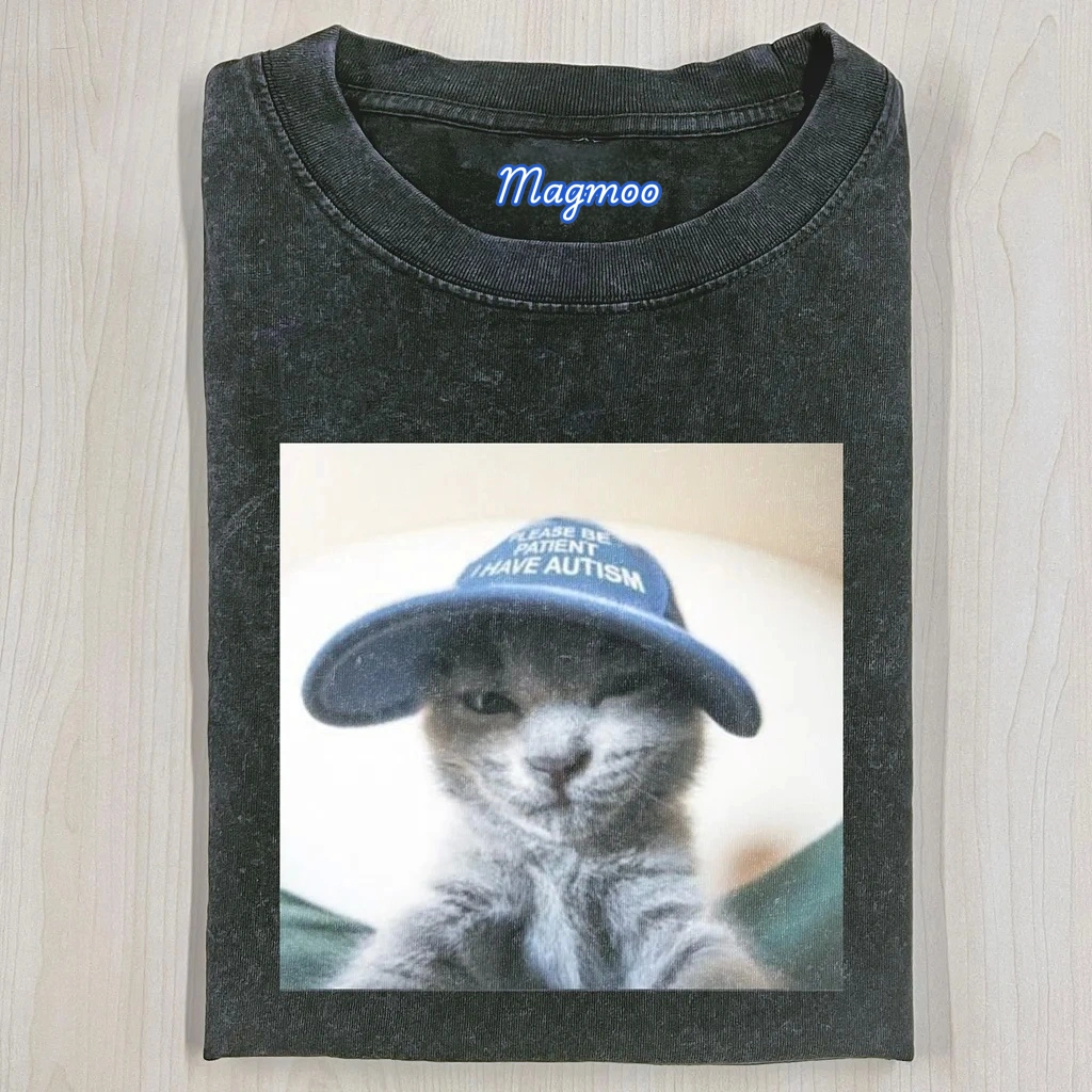 WACKY CAT T-SHIRT-Magmoo
