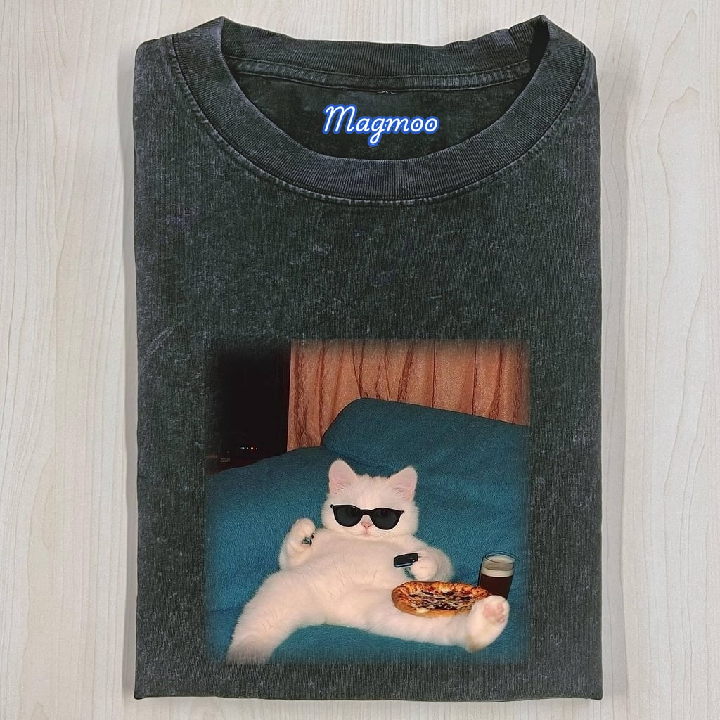 CAT SELFIE T-SHIRT-Magmoo
