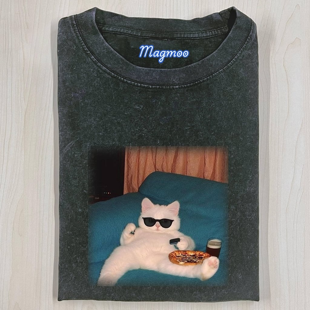 CAT SELFIE T-SHIRT-Magmoo