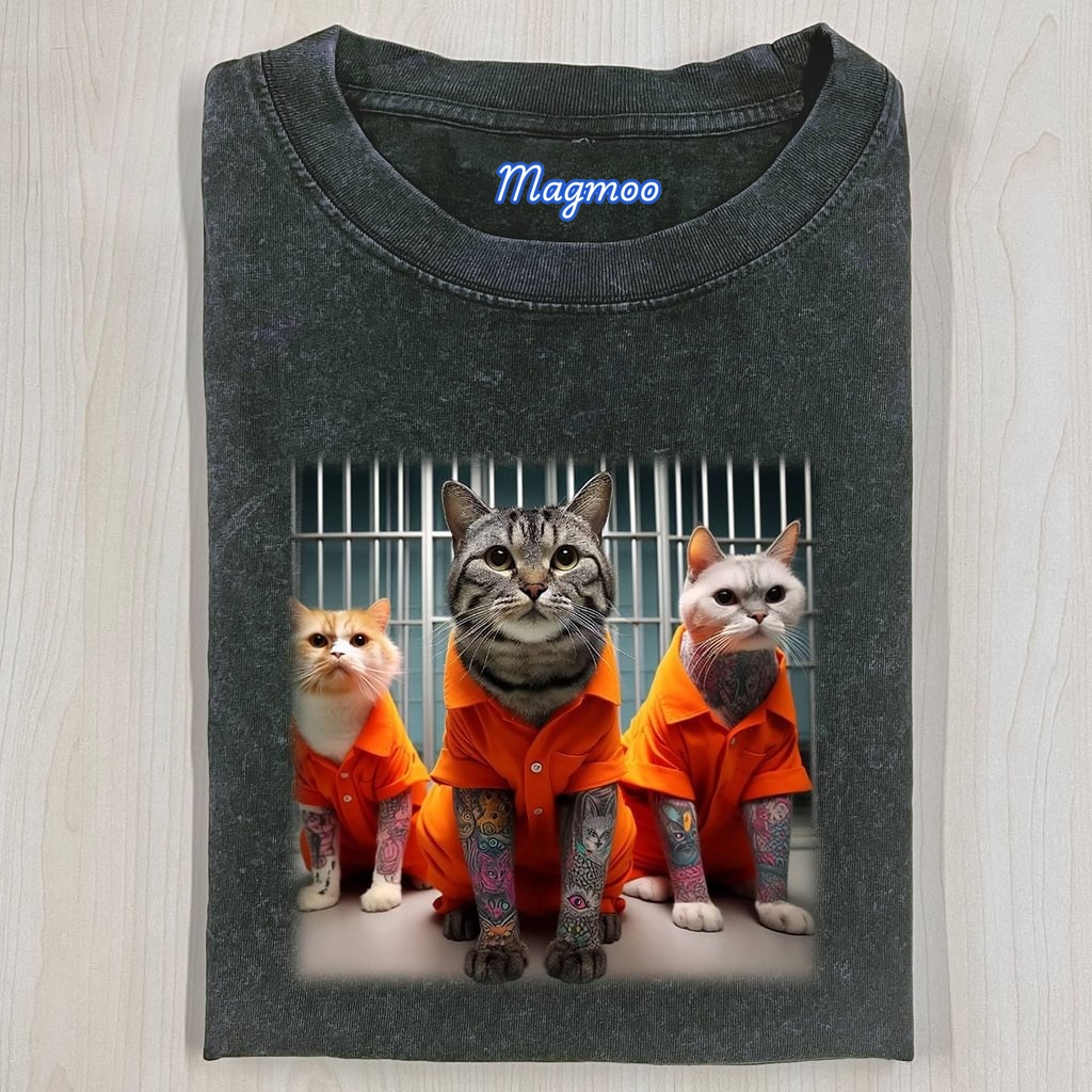 CAT SELFIE T-SHIRT-Magmoo
