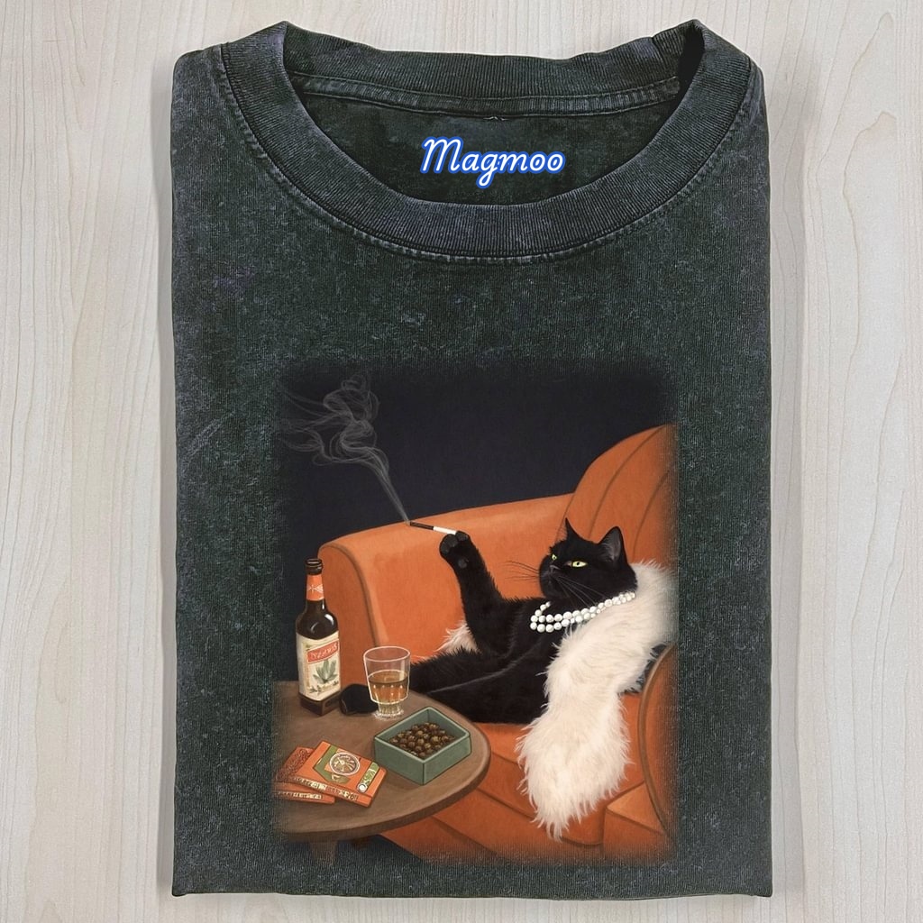 CAT SELFIE T-SHIRT-Magmoo