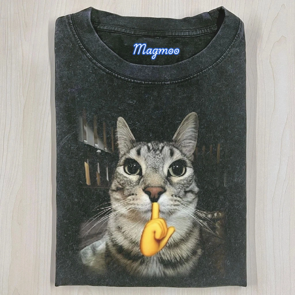WACKY CAT T-SHIRT-Magmoo
