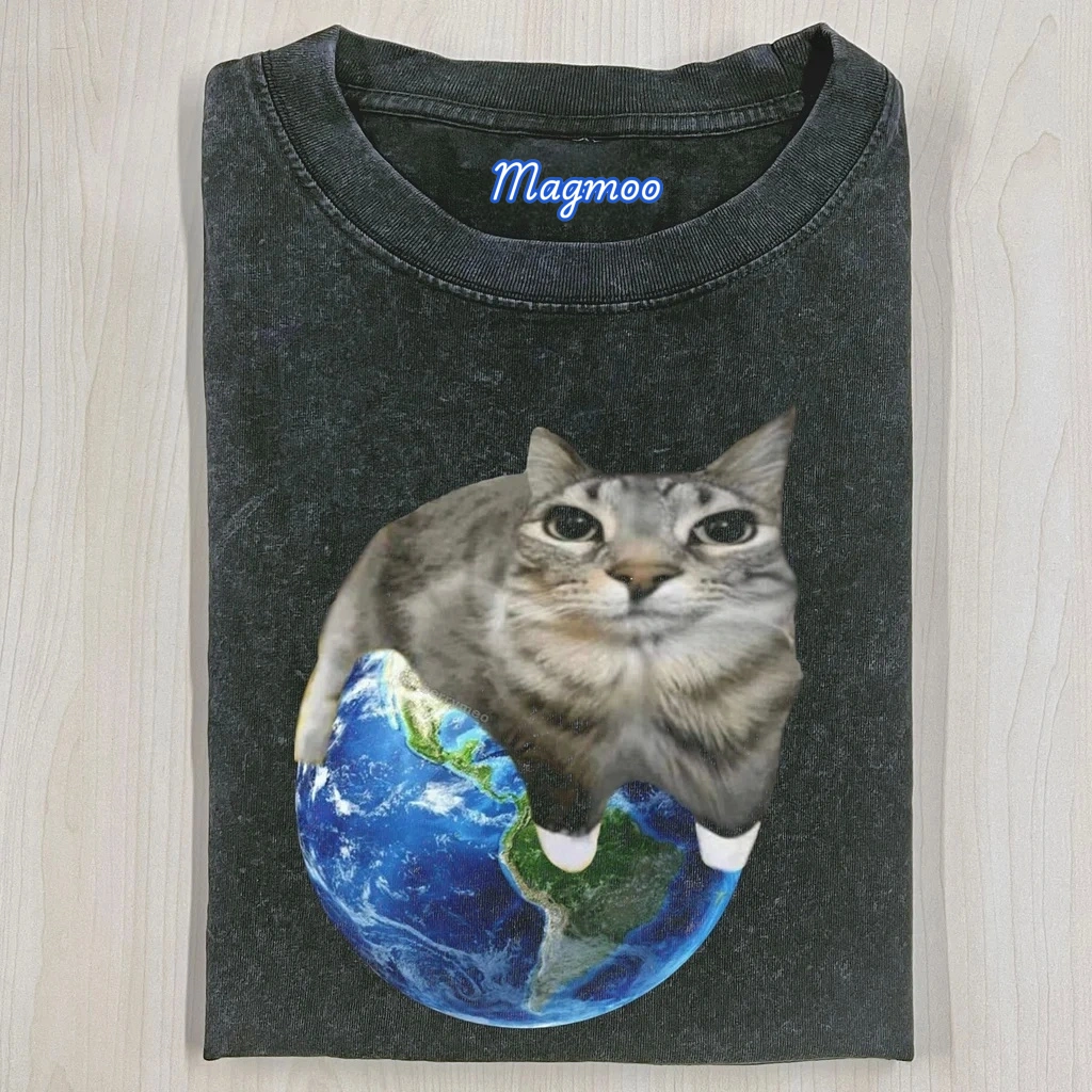 WACKY CAT T-SHIRT-Magmoo
