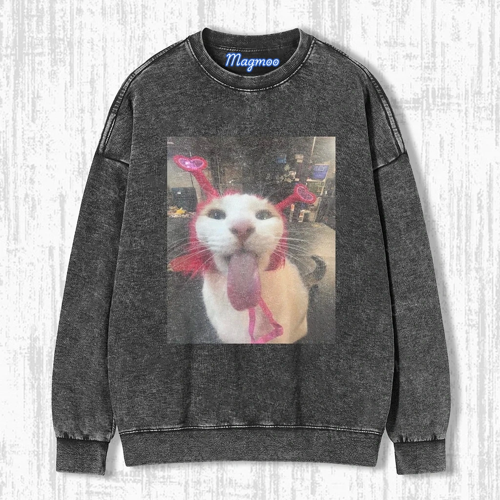 WACKY CAT T-SHIRT-Magmoo