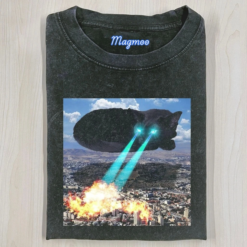 WACKY CAT T-SHIRT-Magmoo