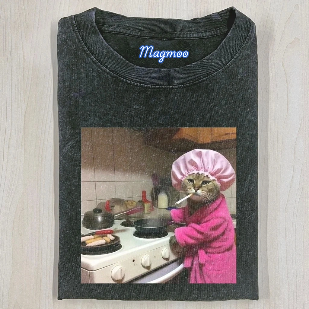 WACKY CAT T-SHIRT-Magmoo