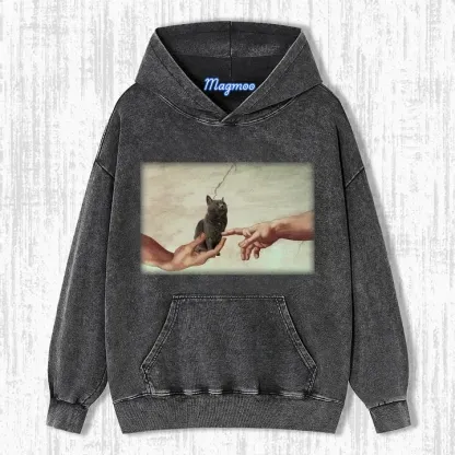 JESUS AND CATS T-SHIRT-Magmoo