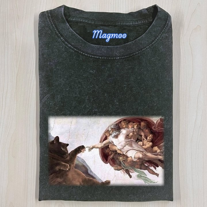 JESUS AND CATS T-SHIRT