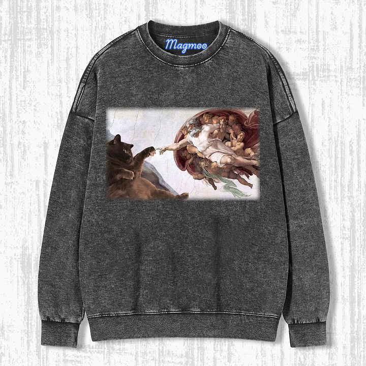 JESUS AND CATS T-SHIRT-Magmoo