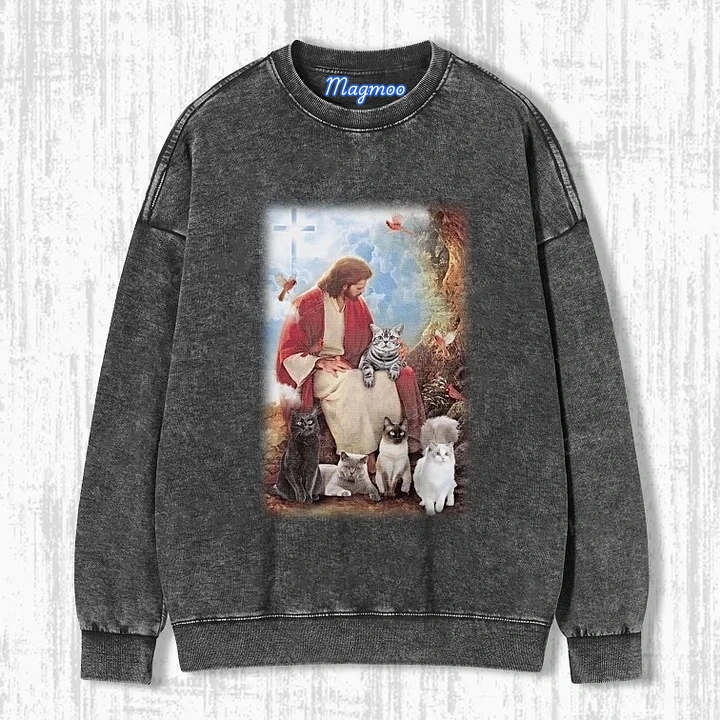 JESUS AND CATS T-SHIRT