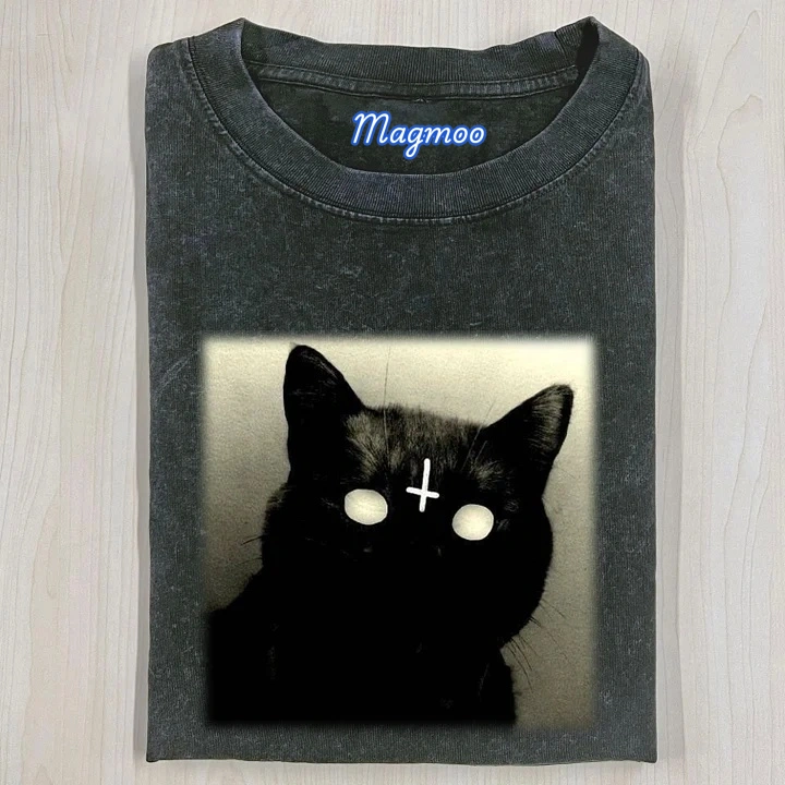 CATS AND FAITH T-SHIRT-Magmoo