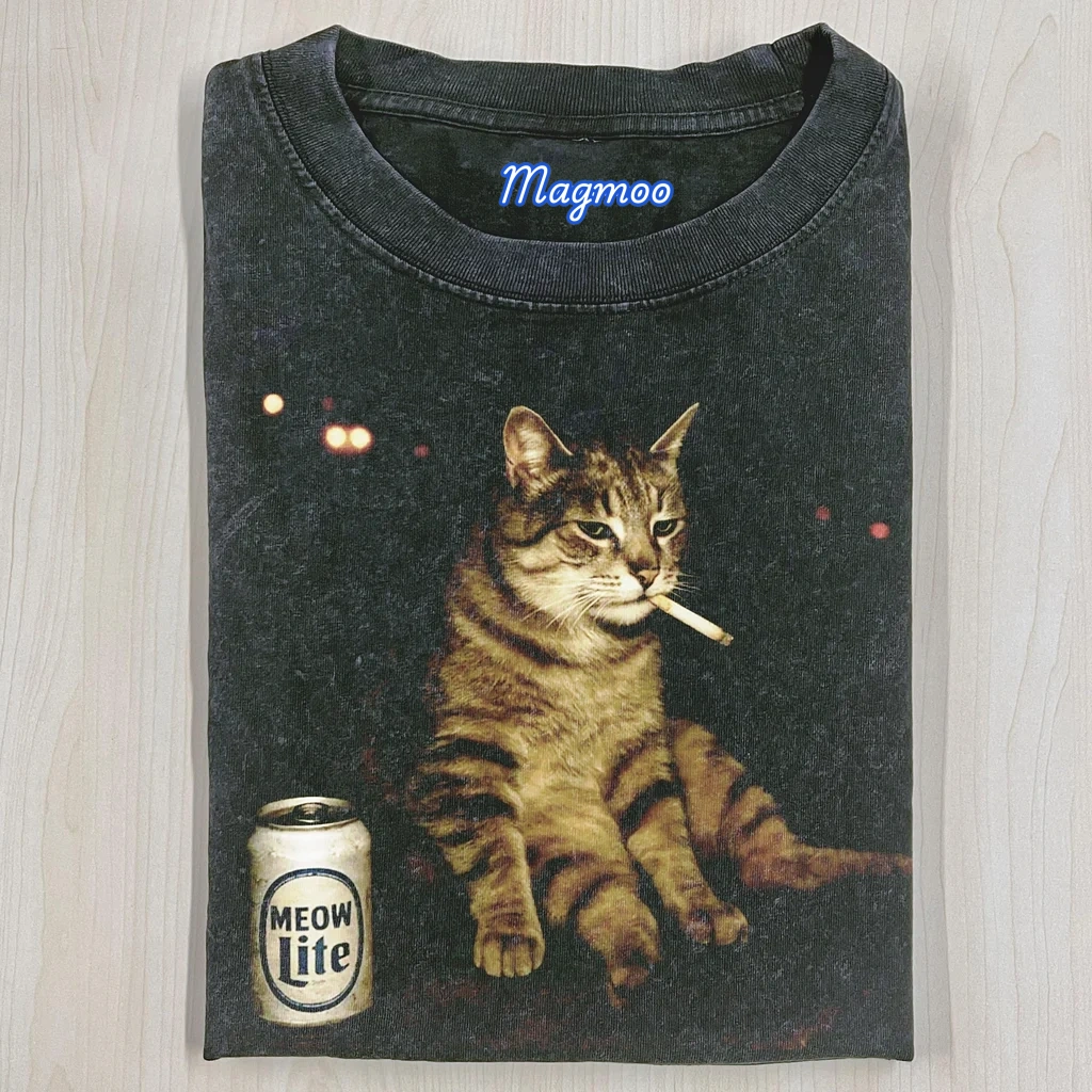 WACKY CAT T-SHIRT-Magmoo