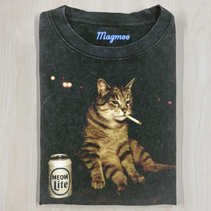 WACKY CAT T-SHIRT-Magmoo