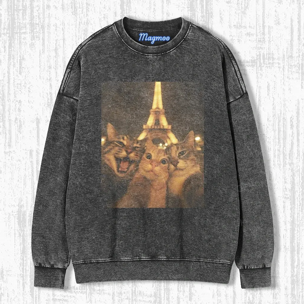 CAT SELFIE T-SHIRT-Magmoo