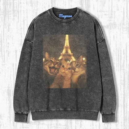 CAT SELFIE T-SHIRT-Magmoo