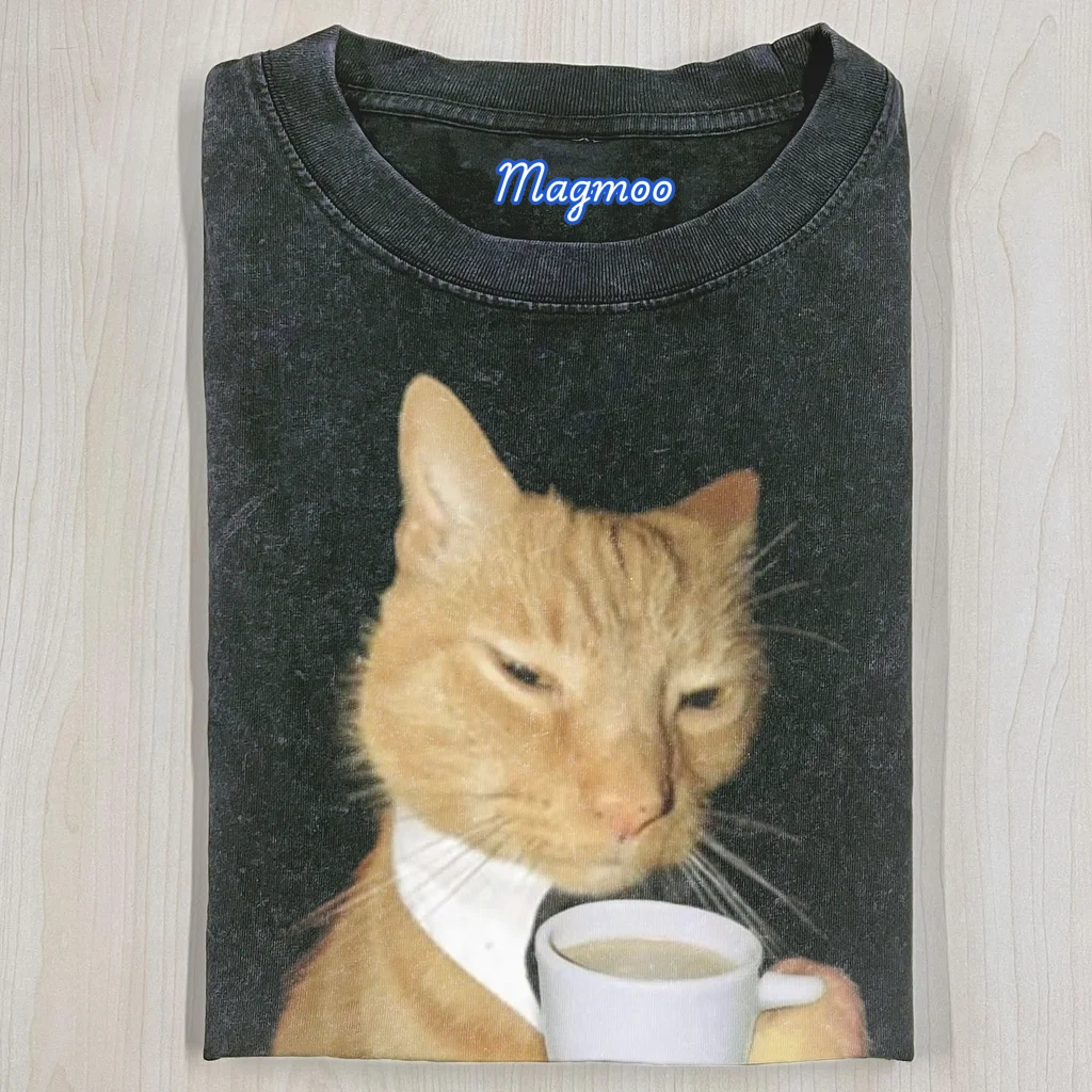 WACKY CAT T-SHIRT-Magmoo