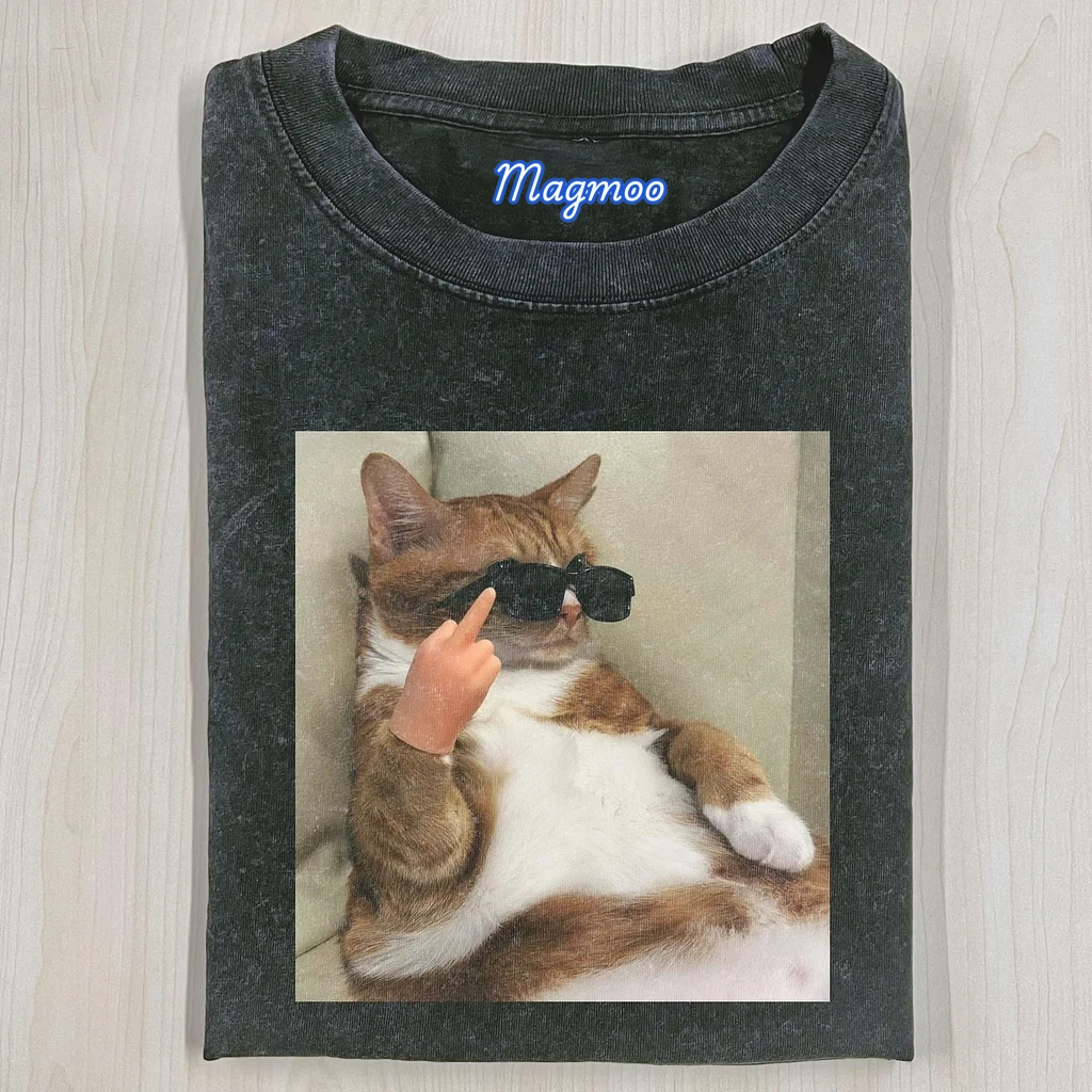 FUNNY CAT T-SHIRT-Magmoo