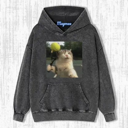 TENNIS BALL CAT T-SHIRT-Magmoo
