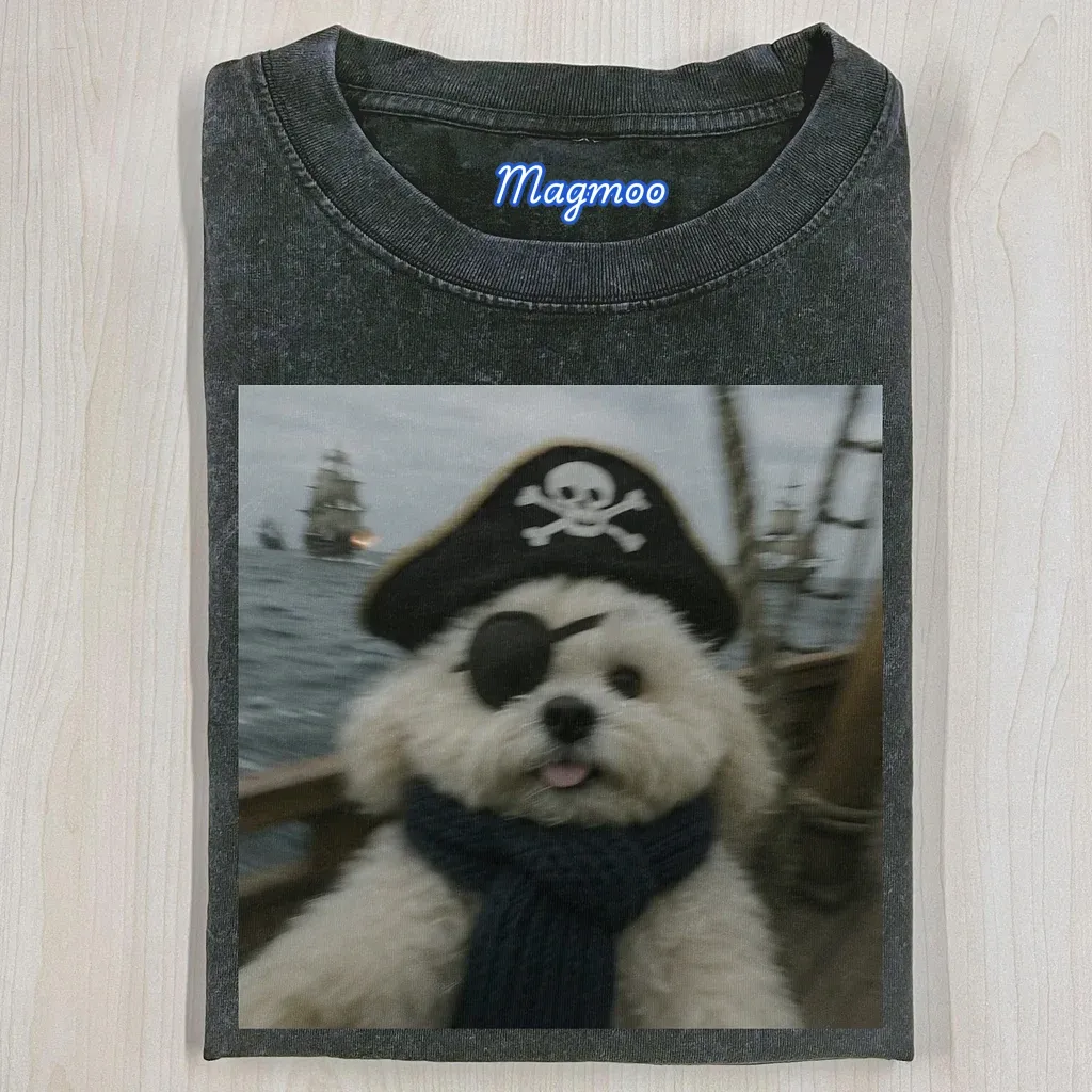 PIRATE DOG T-SHIRT-Magmoo