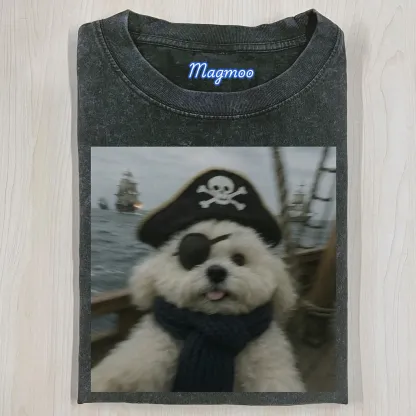PIRATE DOG T-SHIRT-Magmoo
