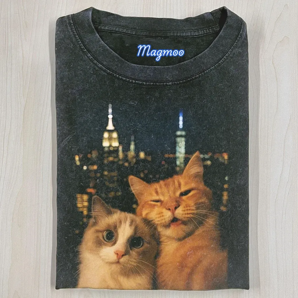 FUNNY CAT T-SHIRT-Magmoo