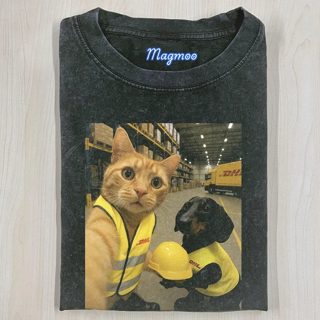 FUNNY CAT T-SHIRT-Magmoo