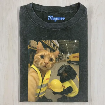 FUNNY CAT T-SHIRT-Magmoo