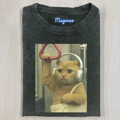WACKY CAT T-SHIRT-Magmoo
