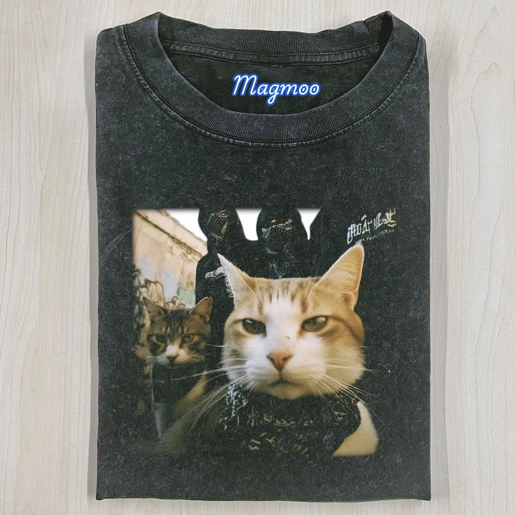 FUNNY CAT T-SHIRT-Magmoo