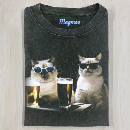 WACKY CAT T-SHIRT-Magmoo