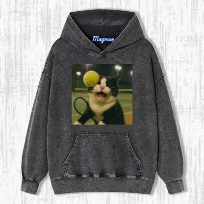 TENNIS BALL CAT T-SHIRT-Magmoo