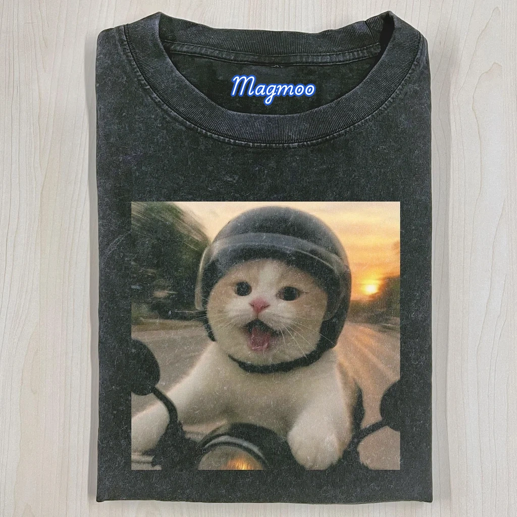 WACKY CAT T-SHIRT-Magmoo