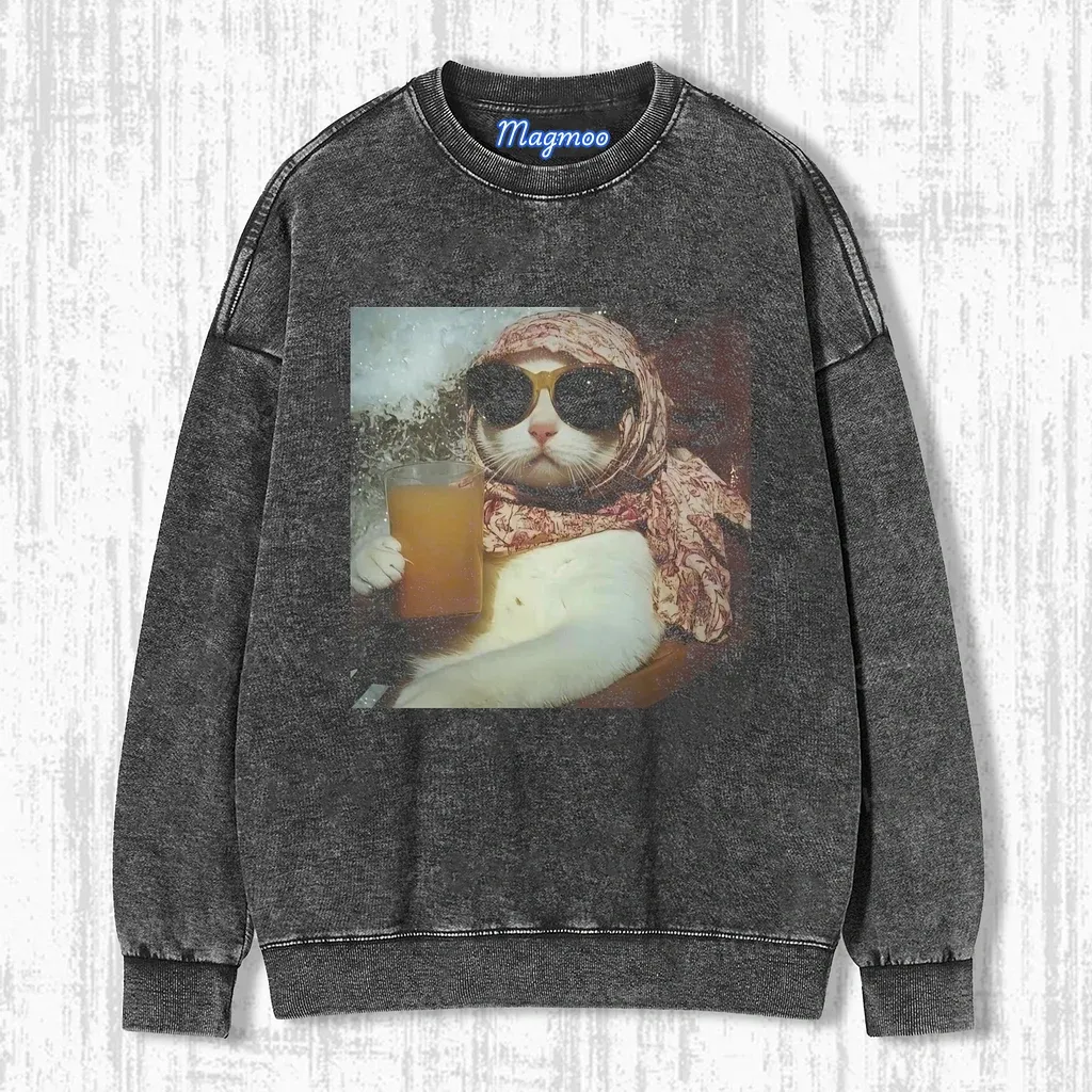 CALM AND COLLECTED CAT T-SHIRT