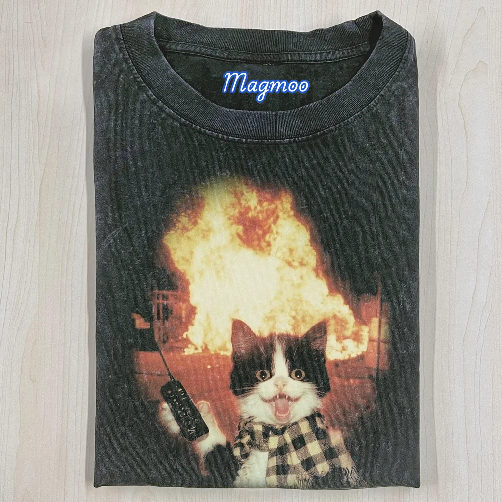 WACKY CAT T-SHIRT