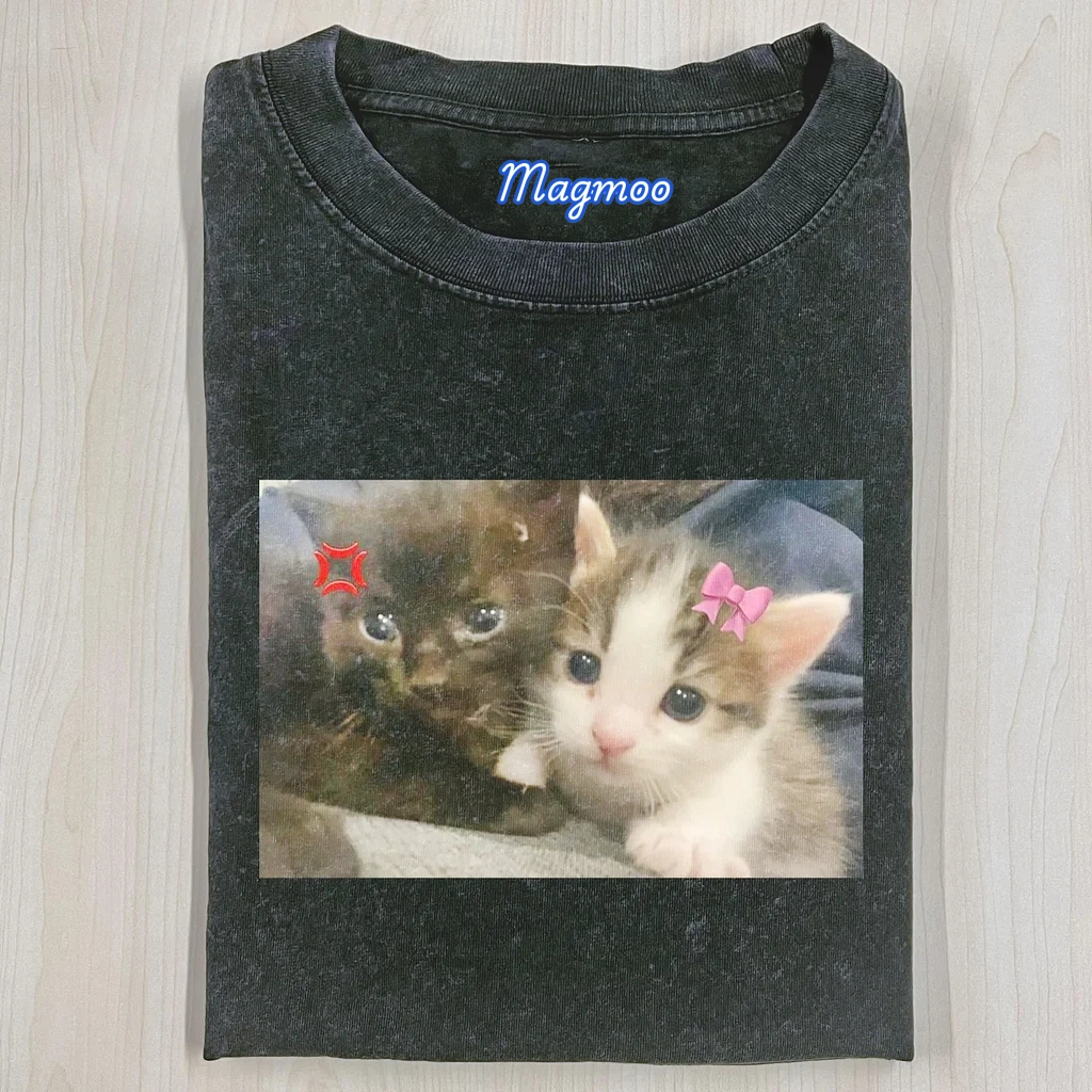 WACKY CAT T-SHIRT-Magmoo
