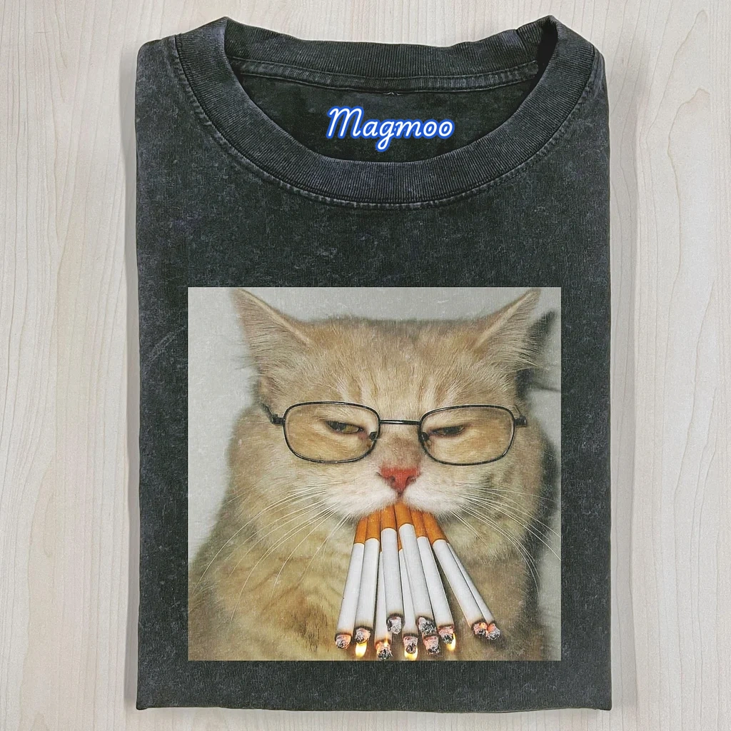 WACKY CAT T-SHIRT-Magmoo