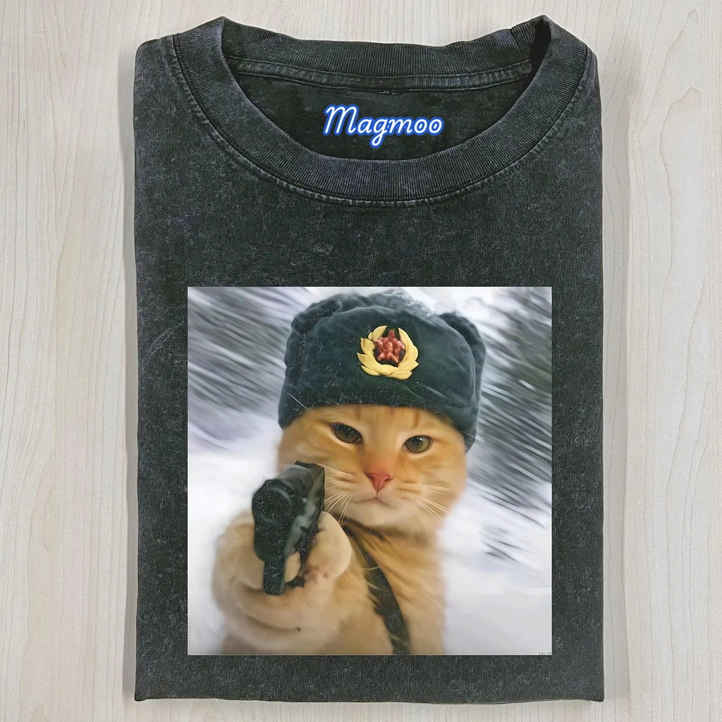 FUNNY CAT T-SHIRT-Magmoo