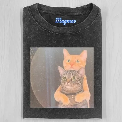 WACKY CAT T-SHIRT-Magmoo