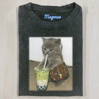 Embracing cat T- SHIRTS-Magmoo