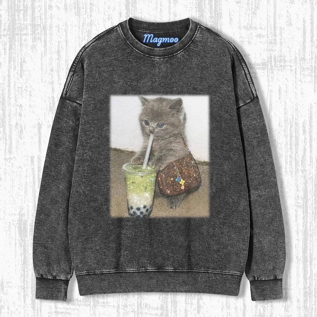 Embracing cat T- SHIRTS-Magmoo