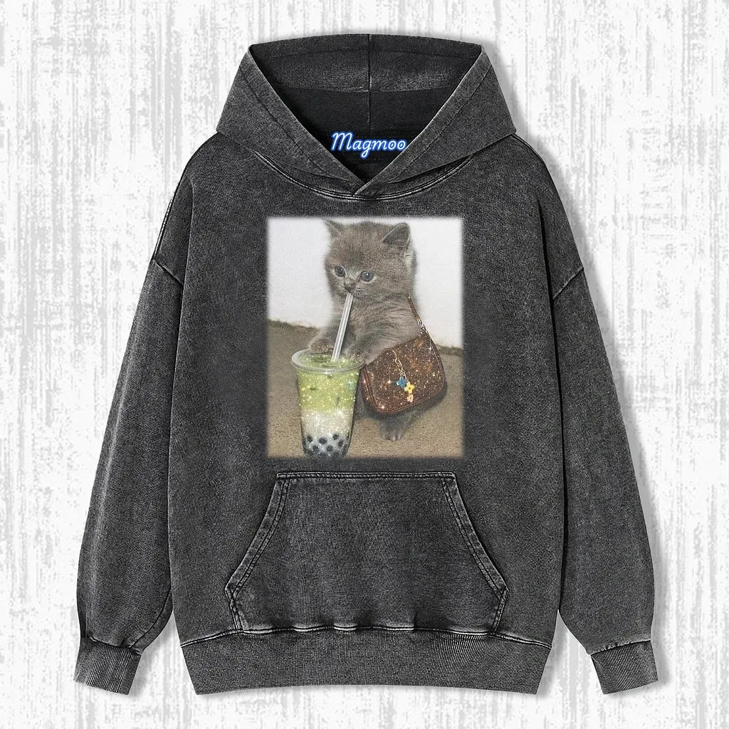 Embracing cat T- SHIRTS-Magmoo