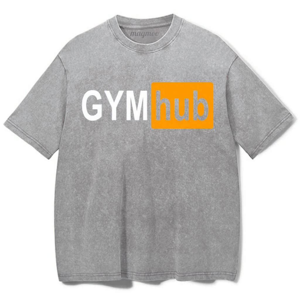 Magmoo Gym Hub Washed Gym Shirt