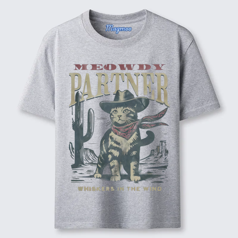 Magmoo Mwoedy Partner Cowboy Cat T-shirt