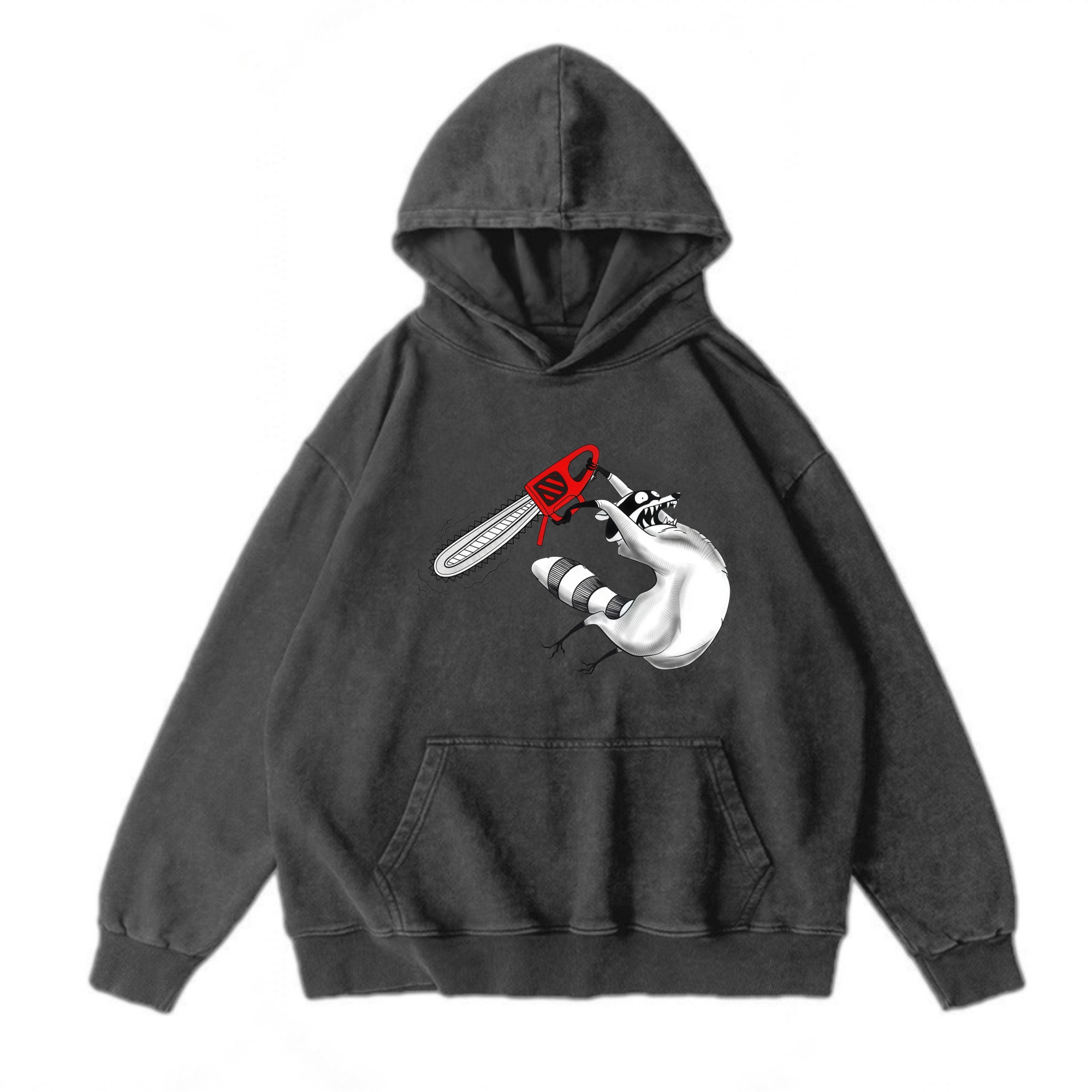 Magmoo Chainsaw Raccoon T-shirt Sweatshirt/ Hoodie