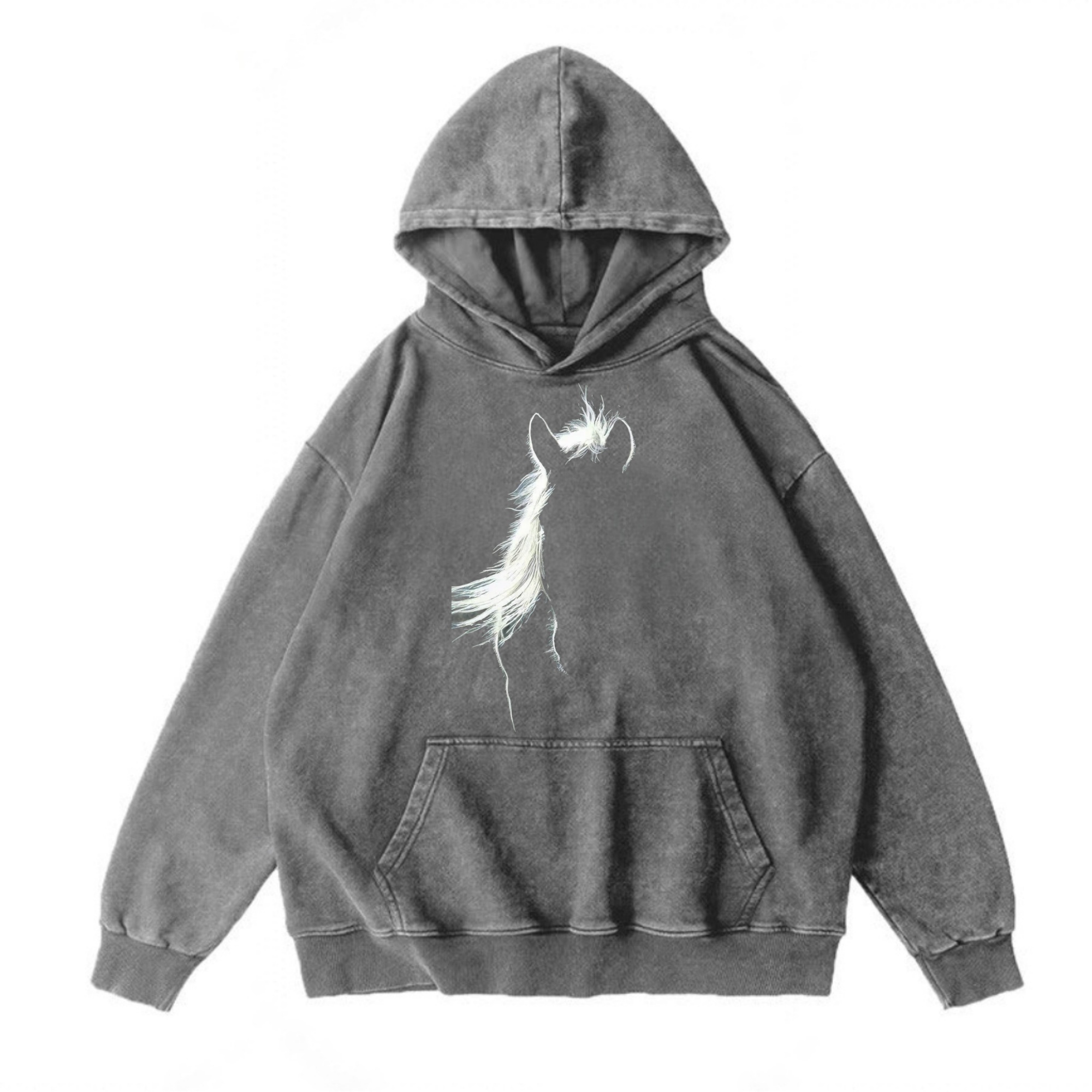 Magmoo White Mane Horse T-shirt/ Sweatshirt/ Hoodie